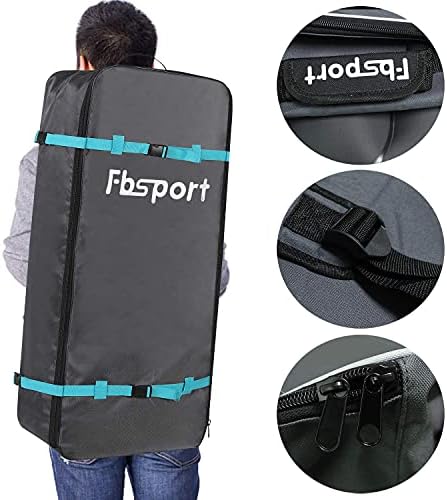 FBSPORT Premium Inflatable Odbora za vesala (debljine 6 cm) s priborom i torbicom za nošenje | Široka desk,