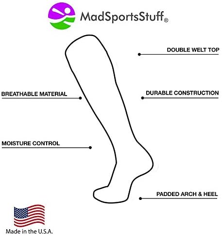MadSportsStuff Ružičaste Vrpce Za Informiranje O Raku Dojke Podržava Sportske Čarape Preko Telad