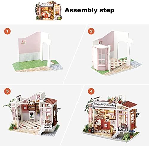 Rolife DIY Minijaturni Set za dollhouse s led pozadinskim osvjetljenjem u mjerilu 1/24 Maleni Set za izradu