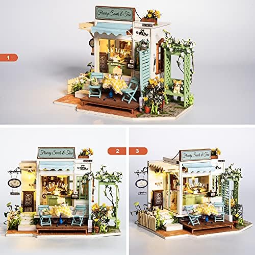 Rolife DIY Minijaturni Set za dollhouse 1:24 Set za izradu Sitnih Kuća s Namještajem i led Kućnim Dekorom Darove