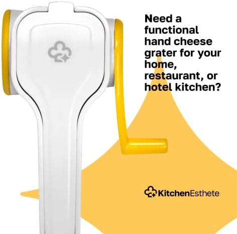 Kuhinjski Revolving Ribež za sir Esthete - Ručni Rotirajući Vibrator sira s ručkom - Mala Univerzalna Mašina