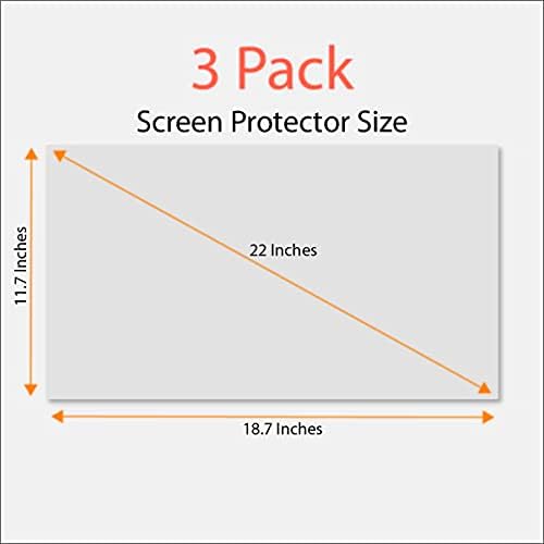 Zaštitna folija za ekran anti-glare i otiscima prstiju (3 pakiranja) za 22-inčni widescreen desktop monitora