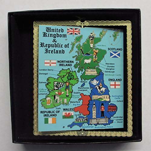 Ja volim Svoju Državu velika Britanija, Engleska, Irska Škotska Ukras Na Karti