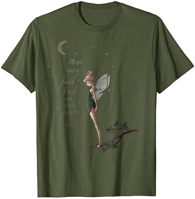 Disney Petar Pan Тинкер Bell Mun Citat Art Grafički T-Shirt