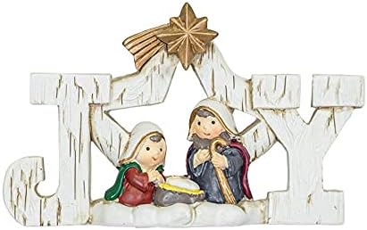Figurica Scene Božićnih Jaslica Joy - Središnji dio Sezonske radne ploče Svete Obitelji za Svečane Dekoracije