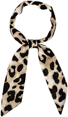 Allegra Na uski Ženski šal tanak dugačak vratne šal je Modni леопардовый print traka za kosu na zoni Ručka torbe pribor