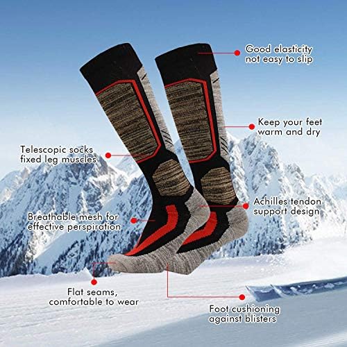 2 Para Skijaških Muške Čarape Ženske Čarape za vožnju snowboarda za hladno vrijeme, Zimskih sportova, Rekreacije na otvorenom