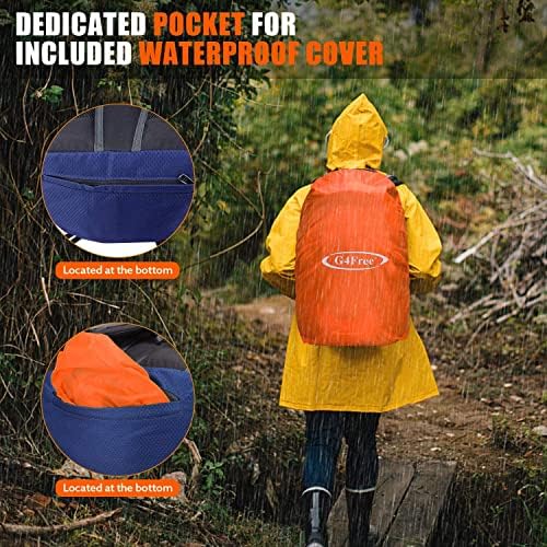 G4Free 35L Marširati ruksak Vodootporan Ruksak za bavljenje sportom na otvorenom Lagan s дождевиком za žene