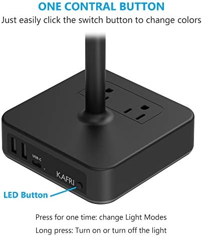 Stalak za slušalice KAFRI RGB držaca za punjenje USB C Desktop Gaming slušalica Držač Vješalica Satna sa 3 USB
