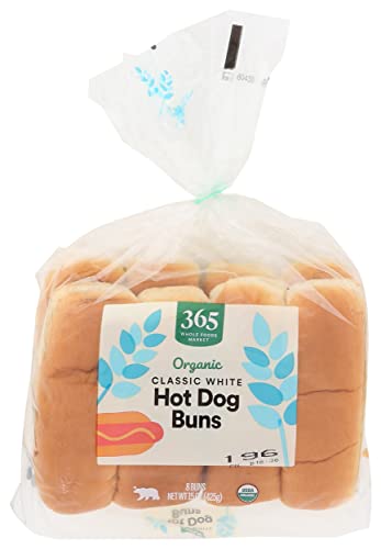 365 od Whole Foods Market, Peciva Hot Dog Bijela Kalifornijski Organska 8 Grama, 14 Oz