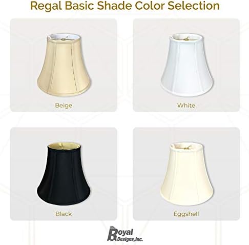 Royal Designs, Inc. Osnovni Abažur True Bell, Bijela boja, 4 x 8 x 7,25
