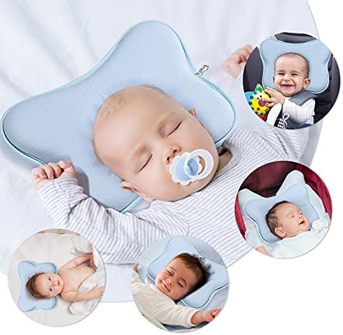 EAXBUX Baby 3D Šuplje Jastuk, Jastuk od memorijske pjene, koja se koristi za sprečavanje sindroma stan glave