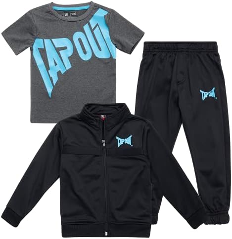 Kit za jogging za male dječake TAPOUT - Komplet sportske odjeće od pletenje sportske kostim od 3 predmeta (Veličina: