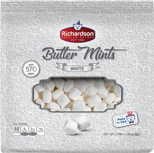 Brandovi ruža: Butter Mints Wedding Edition - Bijelo - 570 kom., 2,75 kilograma - Bez masti, gluten ili alergena