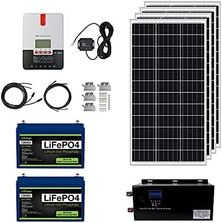 eXpertPower 2,5 kw * H 12 U solarni Komplet | LiFePO4 12 Na 100, 400 W Mono Solarne ploče, 30A MPPT Kontroler