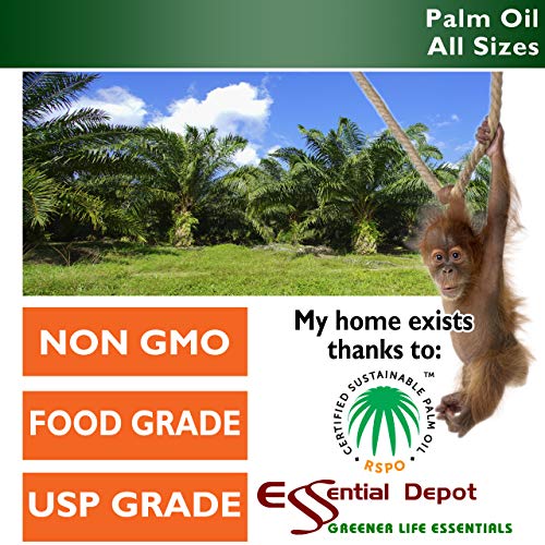 Palmino ulje - Ivo RSPO - Ekološki - kvaliteta Hrane - Kosher - Ne hidrogenirano - 8 kg u kantu od 1 galon -