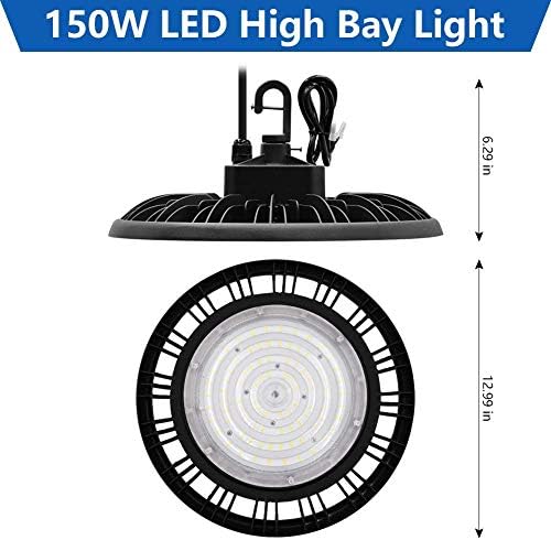 CINOTON 150 W NLO-ima LED Svjetlo visokim 100-277 U odobreno ETL Kabel od 6,5 inča s tanjura US, Zamjena 600