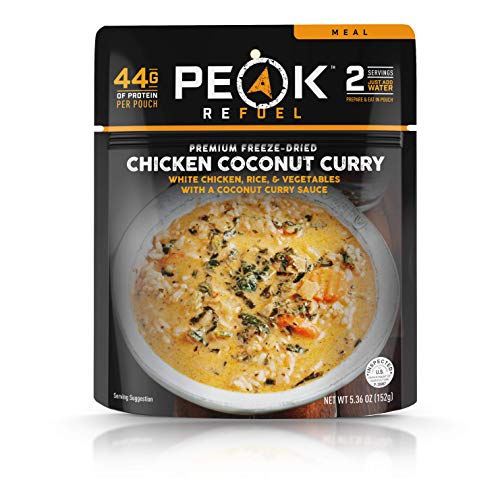 Vrh Gorivom Salata od Kokos Curry | Smrznuta Hrana za naprtnjače i kamp | Sjajan Okus i kvaliteta | S visokim