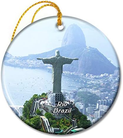 Умсуфа Brazil je Kip Isusa Krista u Rio de janeiru Božićnih ukrasa Keramike List Turistički Suvenir Poklon
