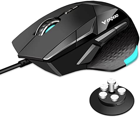 Žičano Gaming miš RAPOO VT900, Senzor za 16K DPI, INFRACRVENI Optički Gaming Miš, Ergonomski Miš s OLED zaslonom,